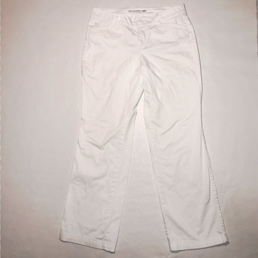 Dockers Pants White Size 6P Medium